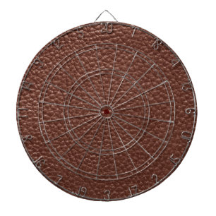 Tablero De Dardos Couro castanho vestido