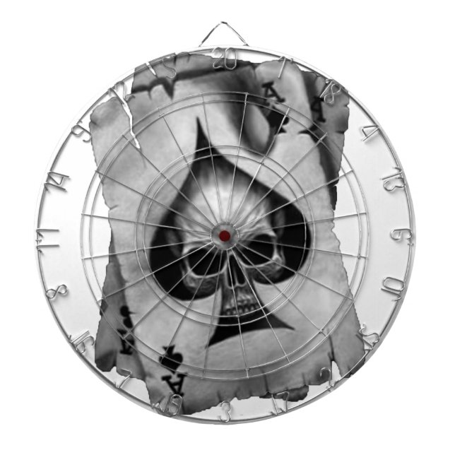 Tablero De Dardos Crânio do ás de espada (Frente)