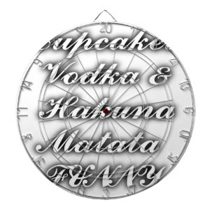 Tablero De Dardos Cupcakes Vodka Hakuna Matata FUNNY