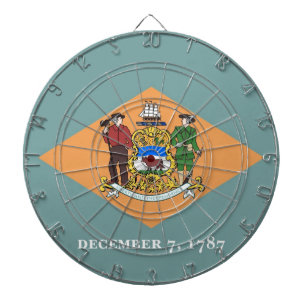 Tablero De Dardos Dartboard com a bandeira de Delaware, EUA