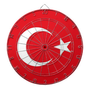 Tablero De Dardos Dartboard com a bandeira de Turquia