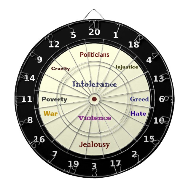 Tablero De Dardos Dartboard da terapia da gestão da raiva (Frente)