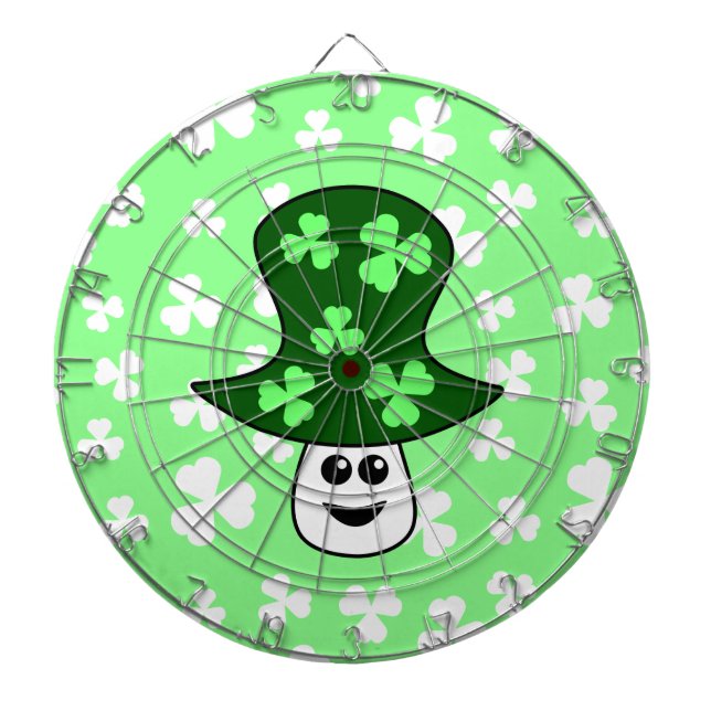 Tablero De Dardos Dartboard do cogumelo de St Patrick (Frente)