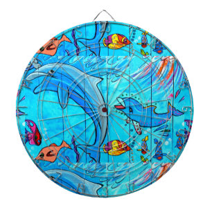 Tablero De Dardos dartboard dos golfinhos da natação