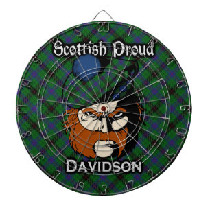 Tablero De Dardos Dartboard escocês do Tartan de Davidson do clã