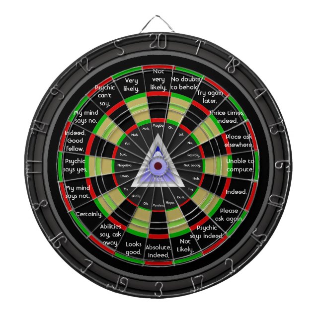 Tablero De Dardos Dartboard mágico do responsável pelas decisões (Frente)