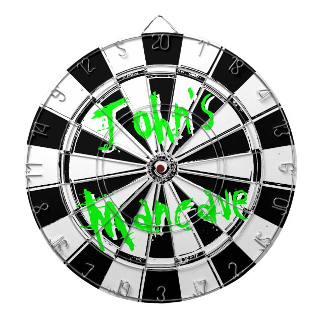 Tablero De Dardos Dartboard Mancave | design de olhar em relevo desf (Frente)