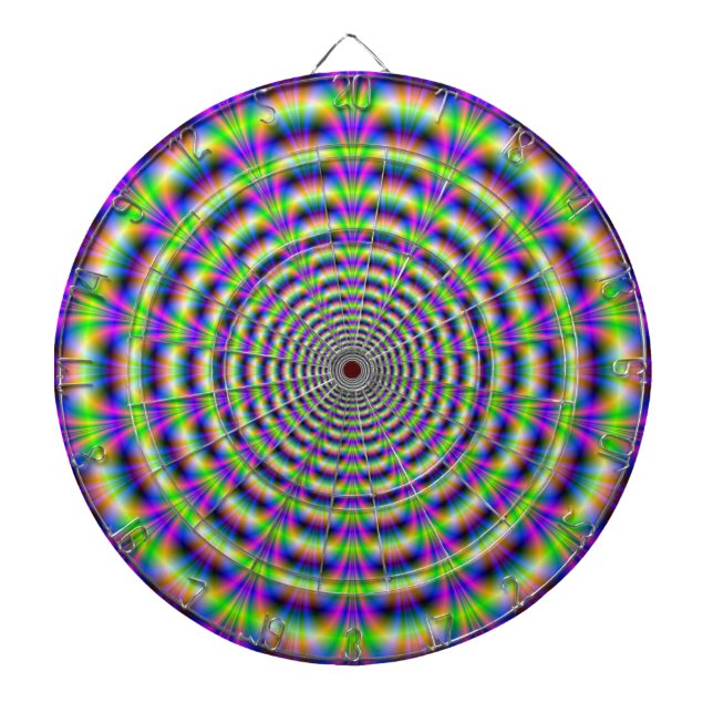 Tablero De Dardos Dartboard Neon Pulse (Frente)
