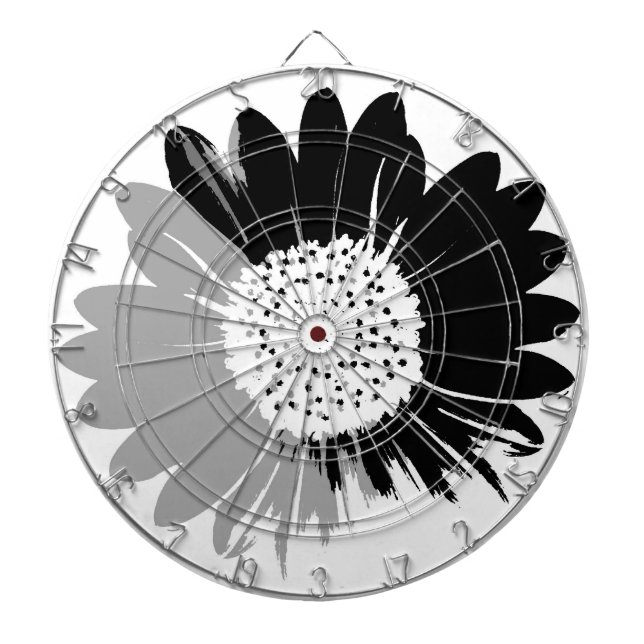 Tablero De Dardos Dartboard Sunflower BW (Frente)