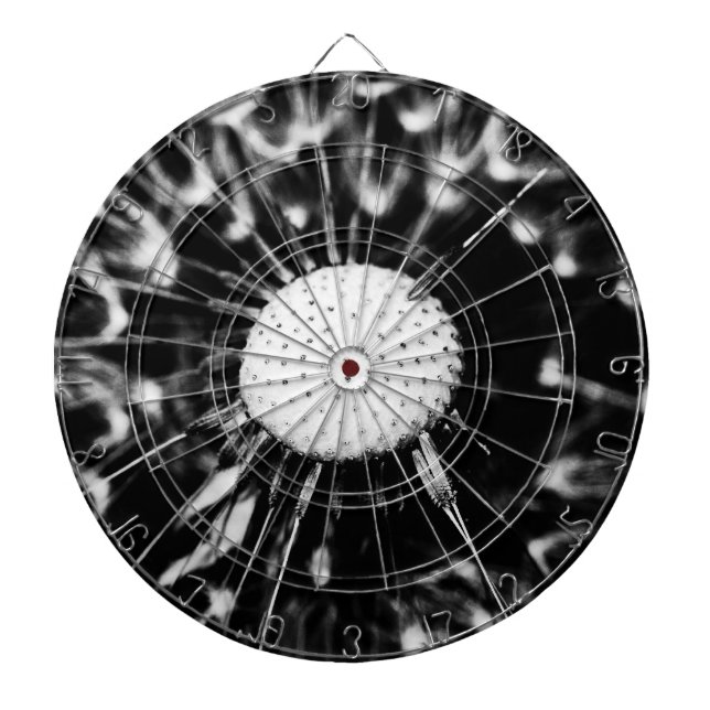 Tablero De Dardos dente-de-leão preto (Frente)