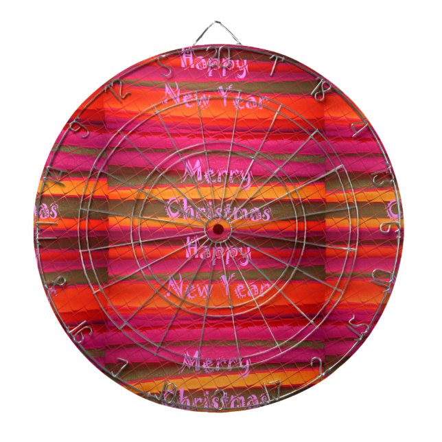 Tablero De Dardos Design de Canvas Feliz de Natal (Frente)