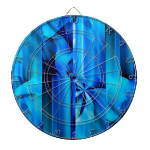 Tablero De Dardos Design gráfico sem emenda - preto azul mim