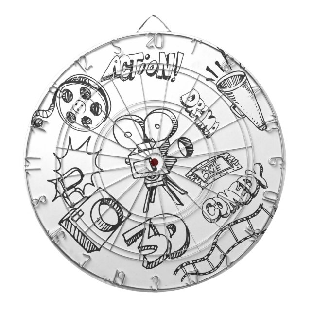 Tablero De Dardos Doodles do entretenimento (Frente)