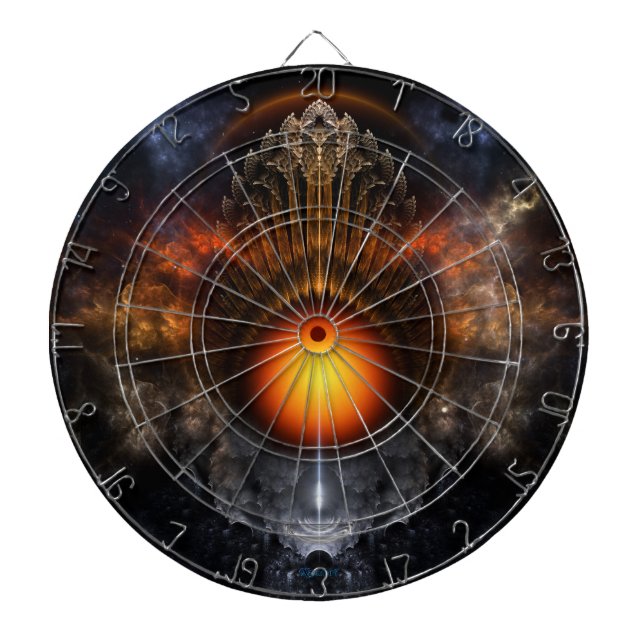 Tablero De Dardos Dream Orb Fractal Art Dart Board (Frente)