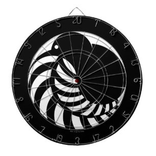 Tablero De Dardos Emblema do quivi de NZ/samambaia de prata