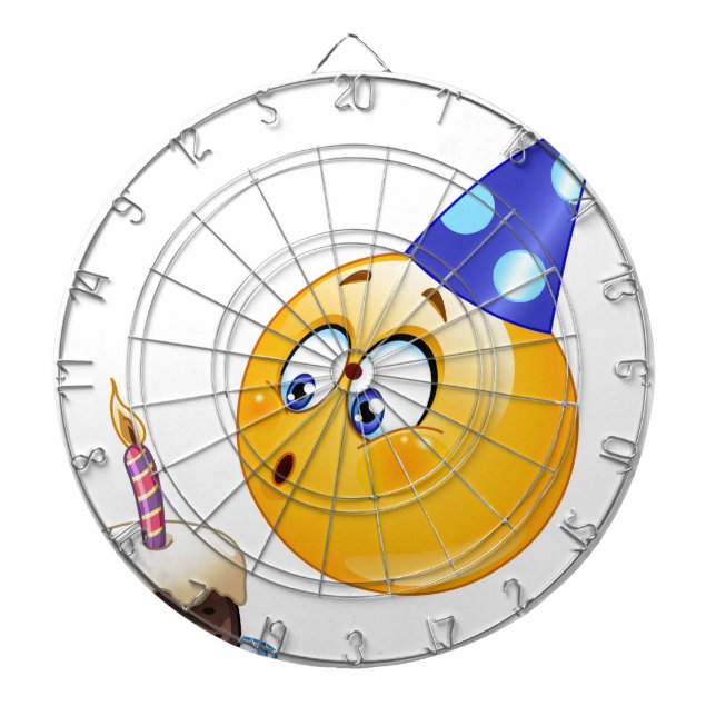 Tablero De Dardos emoji de aniversário (Frente)