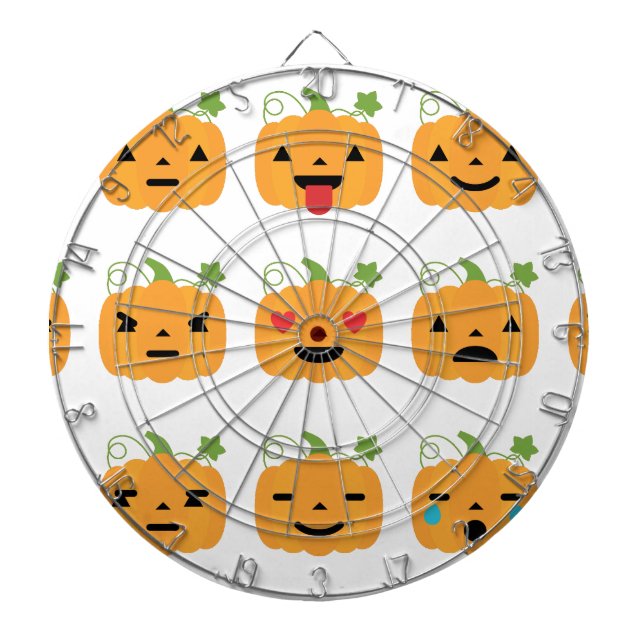 Tablero De Dardos emojis de abóbora-das-bruxas (Frente)