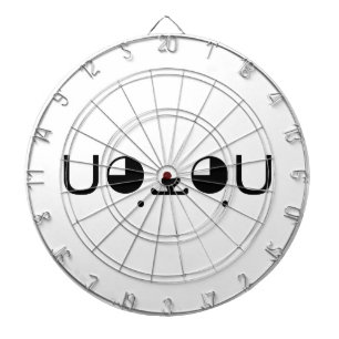 Tablero De Dardos Emoticon bonito de Kaomoji do japonês do cão de