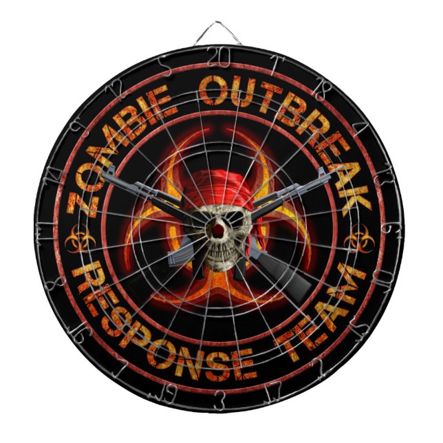 Tablero De Dardos Equipe da resposta do zombi (Frente)