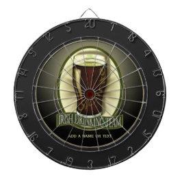 Tablero De Dardos Equipe irlandesa do bebendo personalizada