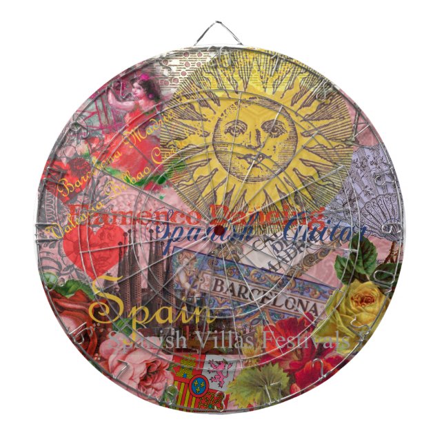 Tablero De Dardos Espanha Sunshine - Arte Espanhola (Frente)