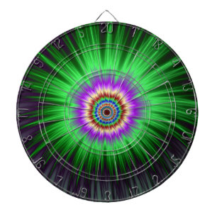 Tablero De Dardos Explosão verde da estrela do Dartboard