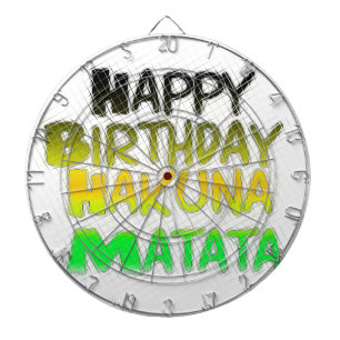 Tablero De Dardos Feliz Aniversário Gelado Hakuna Matata eco Inspira