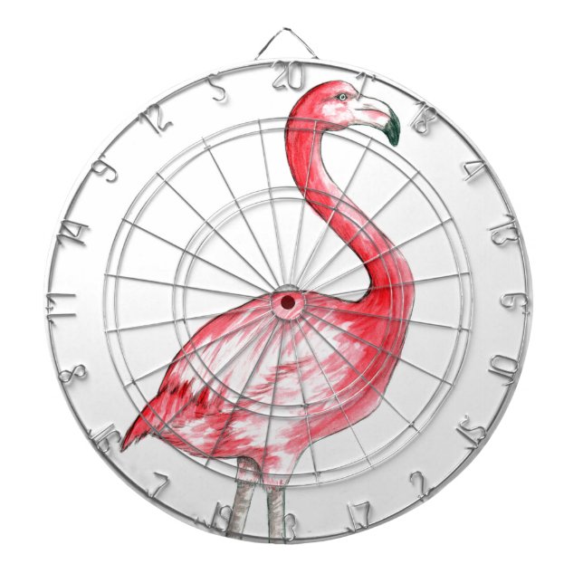 Tablero De Dardos Flamingo Art (Frente)