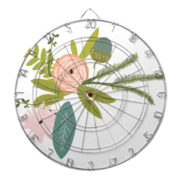 Tablero De Dardos Floral e Fauna (Frente)