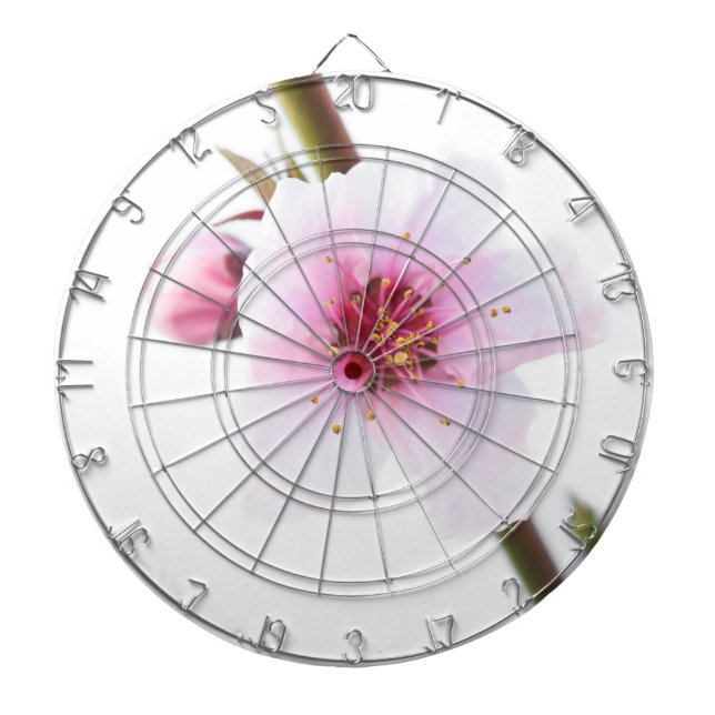 Tablero De Dardos Flores rosa pálidas (Frente)