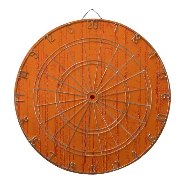 Tablero De Dardos Floresta laranja de arte (Frente)