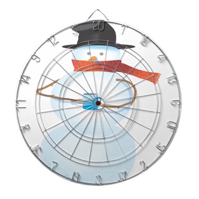 Tablero De Dardos Frio Snowman (Frente)