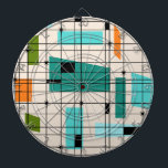 Tablero De Dardos Grade retro & conselho de dardo de Starbursts<br><div class="desc">Estes grade e conselho de dardo retros de Starbursts são onde o estilo do vintage encontra o dia moderno. Caracteriza um fundo colorido creme com kitschy, fora dos quadrados do kilter e dos retângulos na cerceta, na turquesa, no verde desta luz - azul, alaranjado, e do abacate. Os blocos lunáticos...</div>