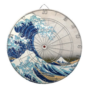 Tablero De Dardos Grande onda fora das belas artes do japonês de