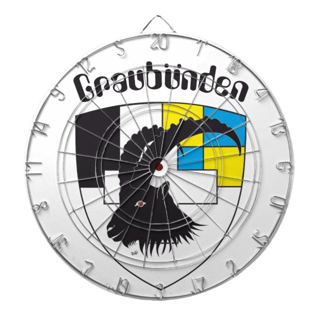 Tablero De Dardos Graubünden Suíça alvo (Frente)