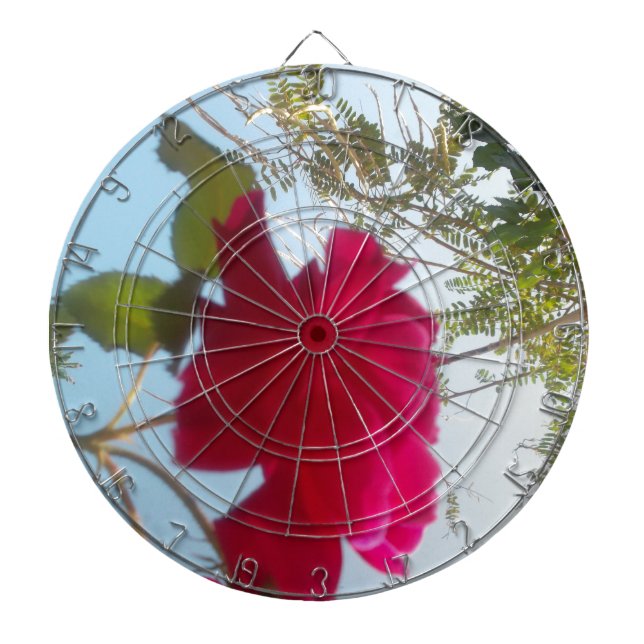 Tablero De Dardos Heavenly Bloom: Um Rosa Contra o Céu (Frente)