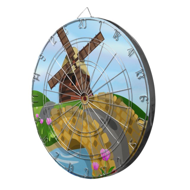 Tablero De Dardos Holland Tulips (Frente Direita)