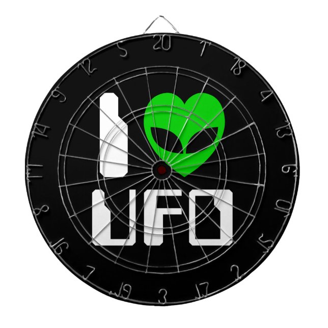 Tablero De Dardos I Alienígena Heart UFO (Frente)