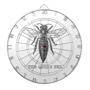 Tablero De Dardos Ilustração Anterior do Inseto de Abelhas da Rainha