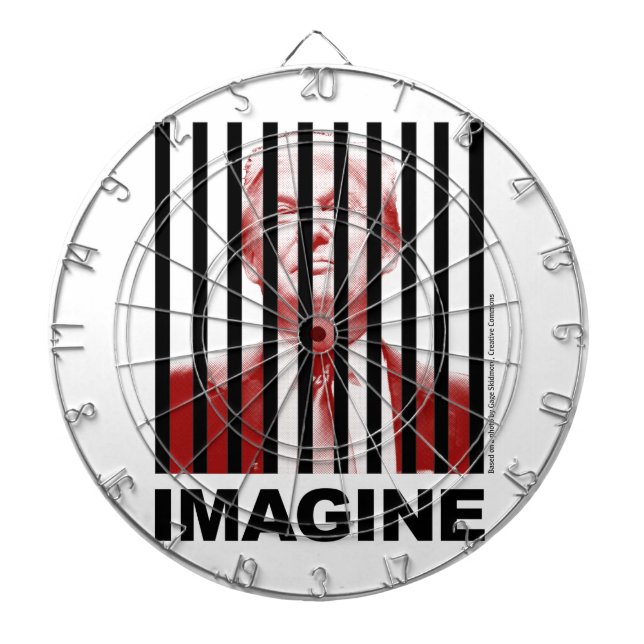 Tablero De Dardos Imaginem Trump Atrás de Bares (Frente)