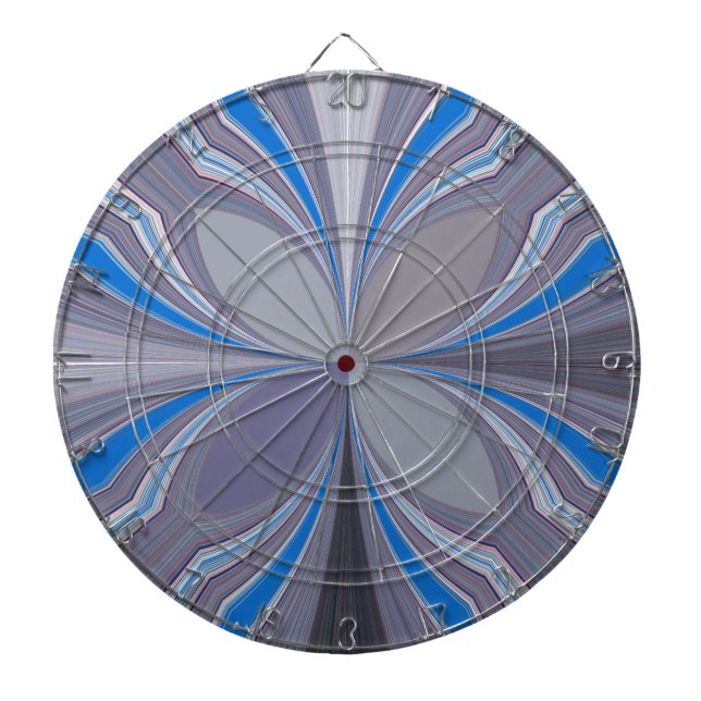 Tablero De Dardos Impressão de Textura de Bolinhas de Cinza Azul (Frente)