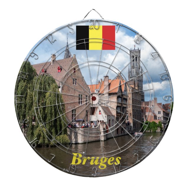 Tablero De Dardos Impressionante! Bruges - Bélgica (Frente)