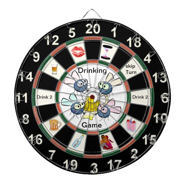 Tablero De Dardos Jogo da Placa Dart de Cerveja do bebendo (Frente)