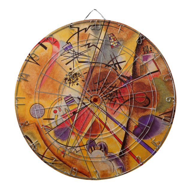 Tablero De Dardos Kandinsky Abstrato Trabalho de arte (Frente)