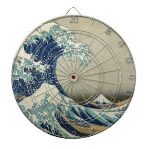 Tablero De Dardos Katsushika Hokusai: A onda do Excelente em Kanagaw