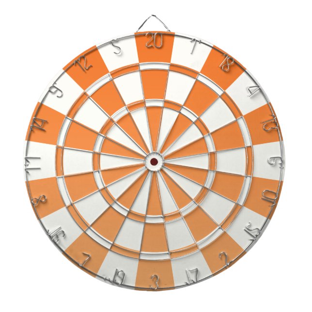 Tablero De Dardos Laranja e branco de Ombre (Frente)