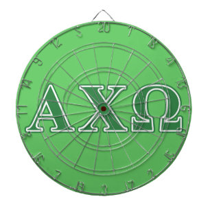 Tablero De Dardos Letras Verde Alphi Chi Omega