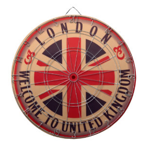 Tablero De Dardos Londres - Union Jack - boa vinda a Reino Unido