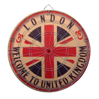 Tablero De Dardos Londres - Union Jack - boa vinda a Reino Unido