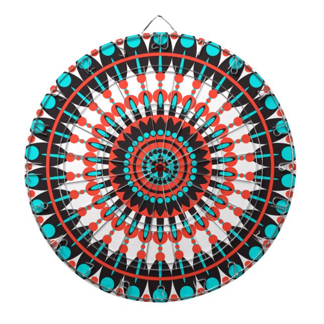 Tablero De Dardos Mandala Americana Nativa (Frente)
